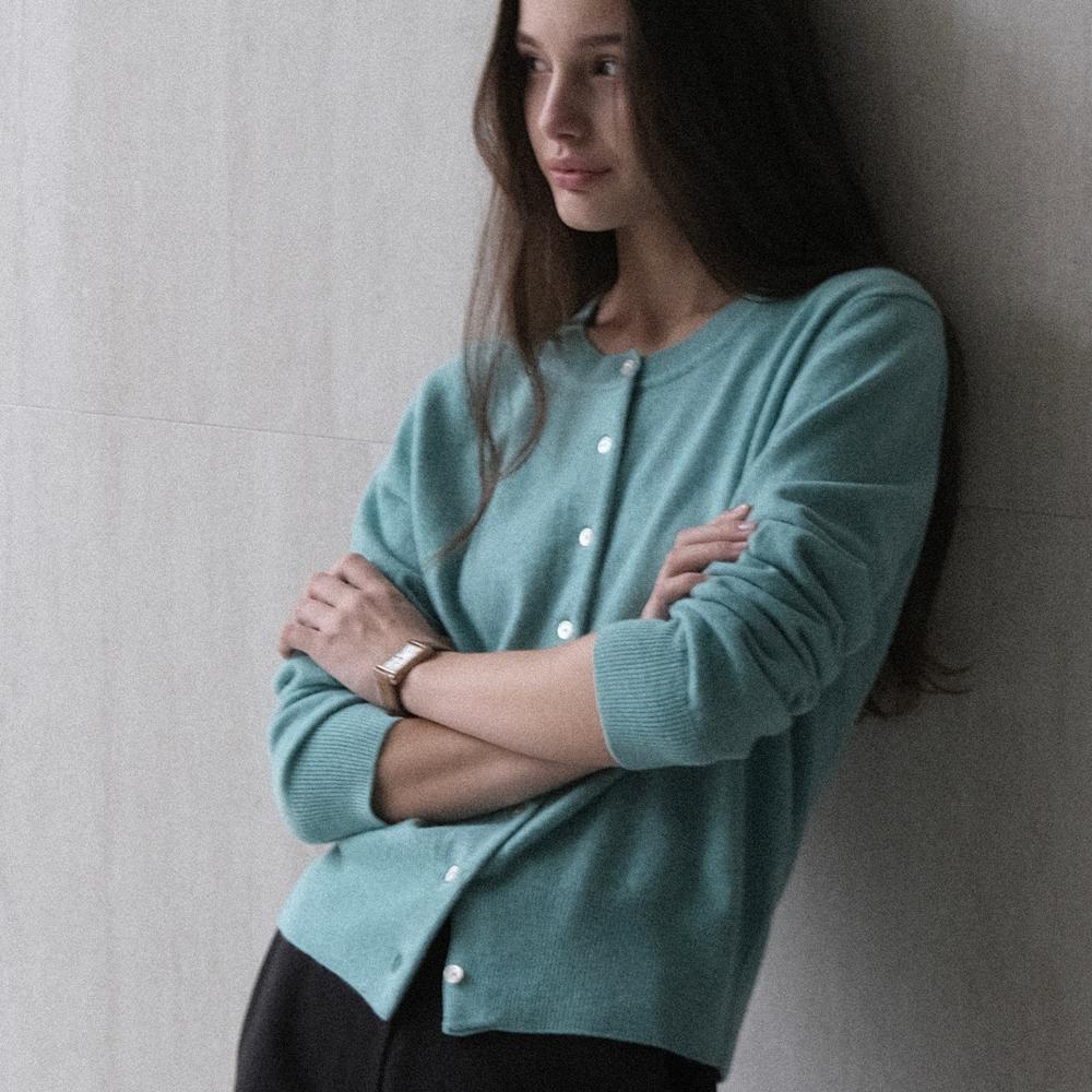 폰드 라운드 가디건