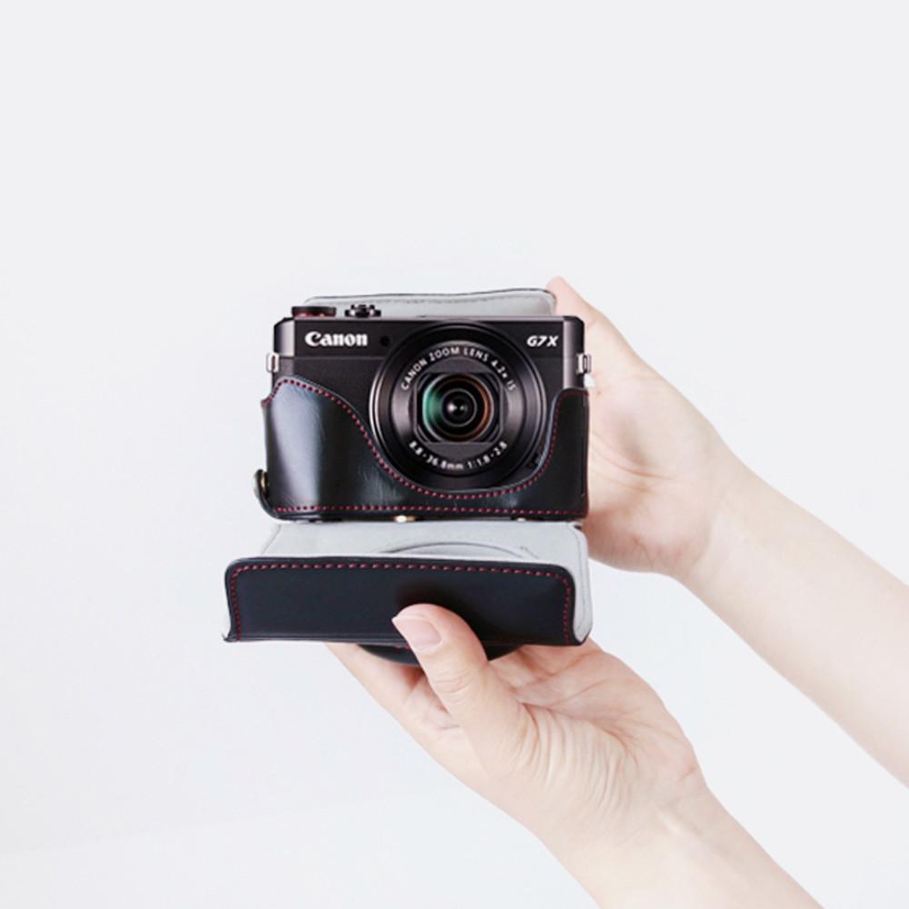 캐논 g7xmark2 g7xmark3 카메라 케이스 파우치 가방 넥스트랩 블랙