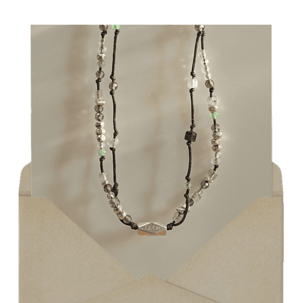 5月) 지금 행복, double line bracelet