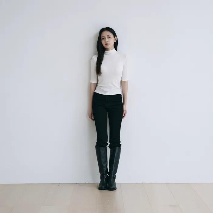 [2nd reorder] Half polar t-shirt (milk)