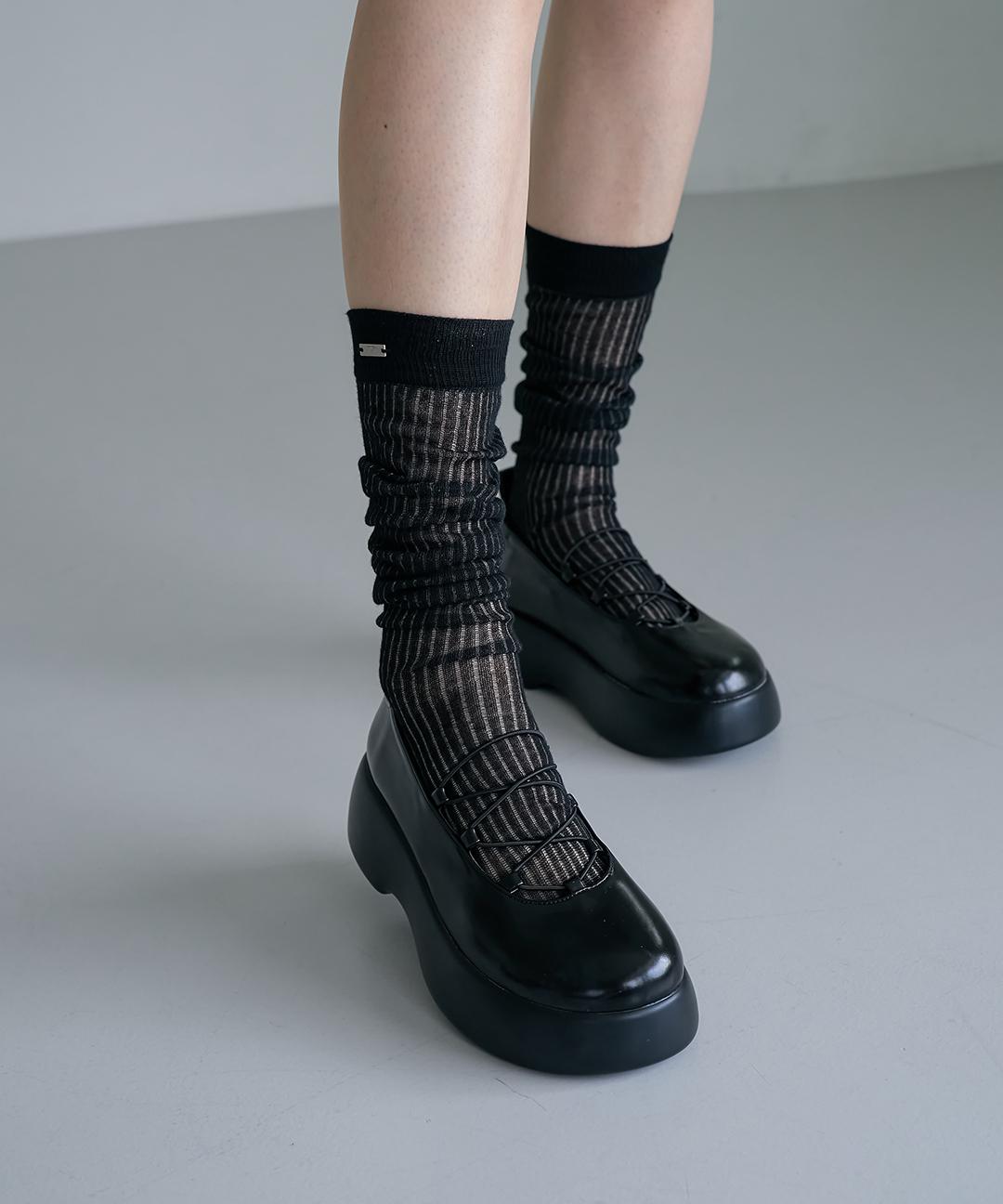 네츄럴플렉스 F24P003 제프 스트링 메리제인 플랫폼 플랫 5CM [2COLOR]