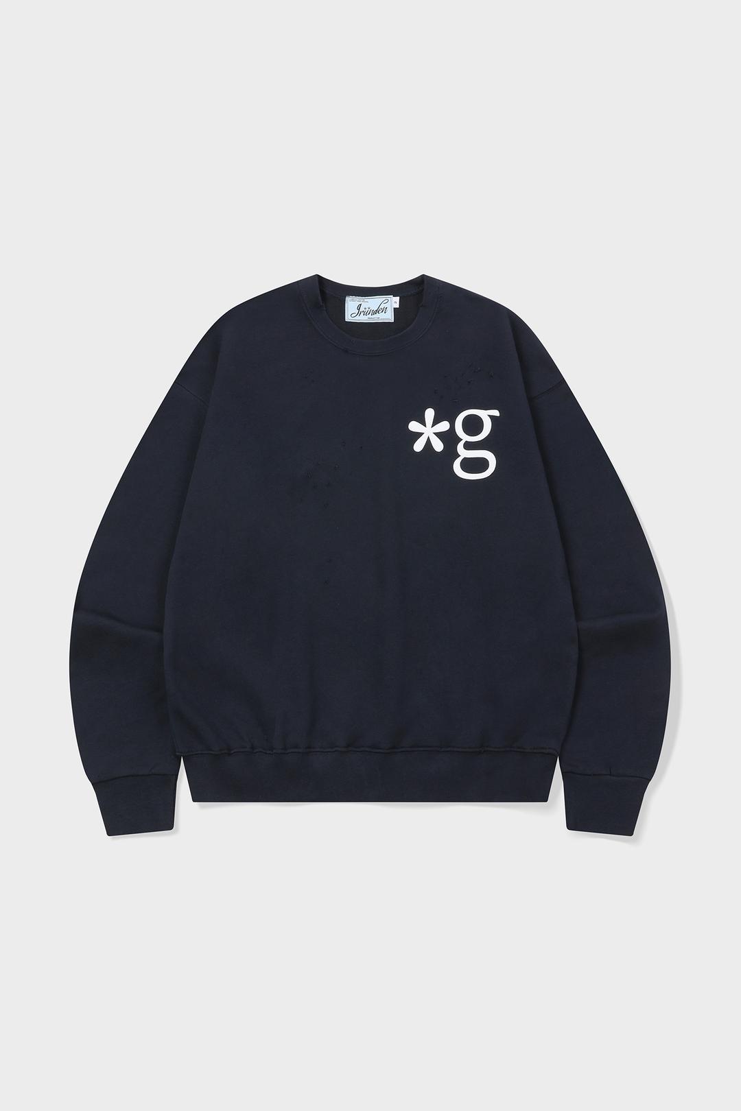 DAMAGED SWEATSHIRT (INK NAVY)