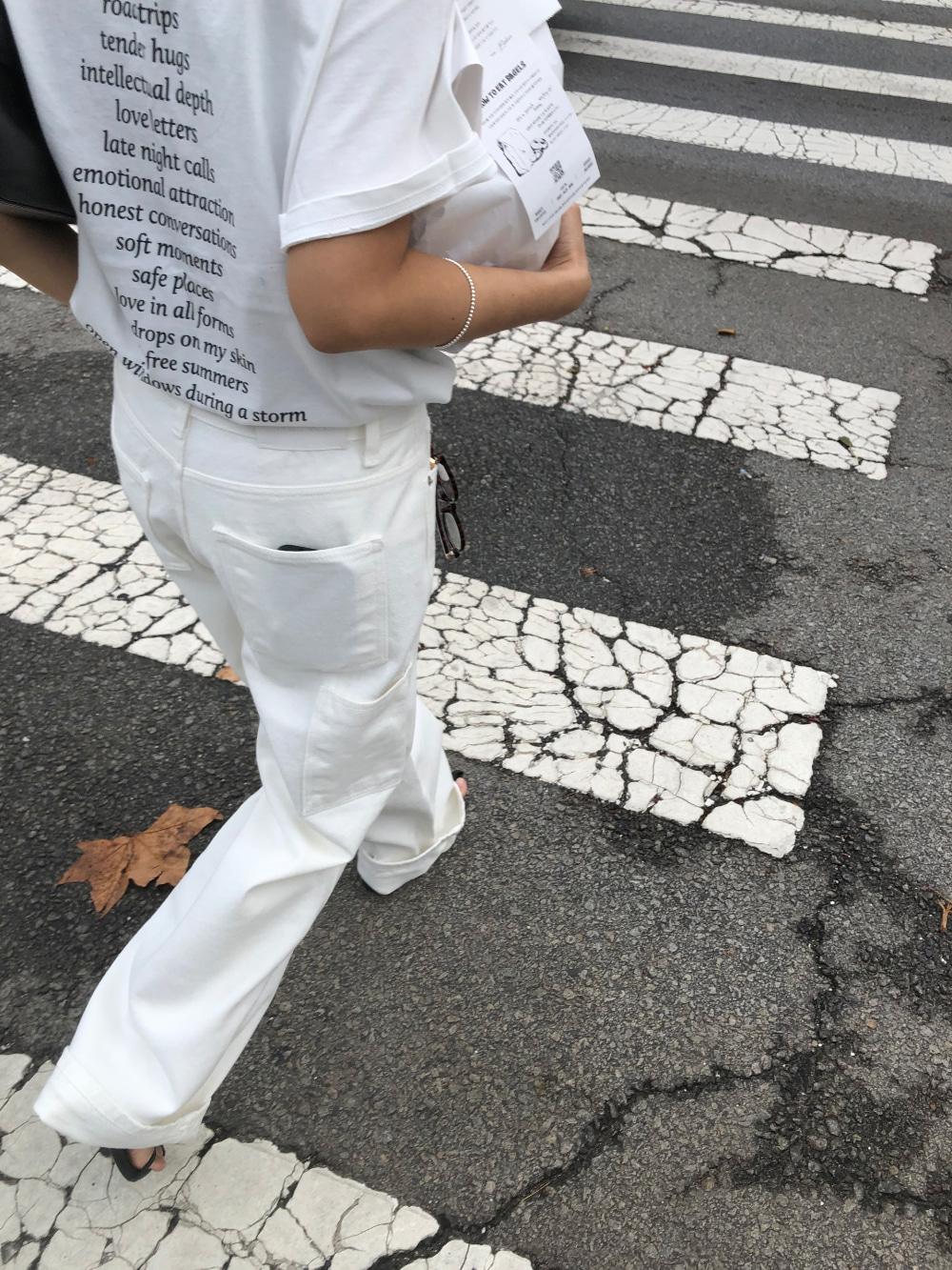 ivory carpenter pants (1color)