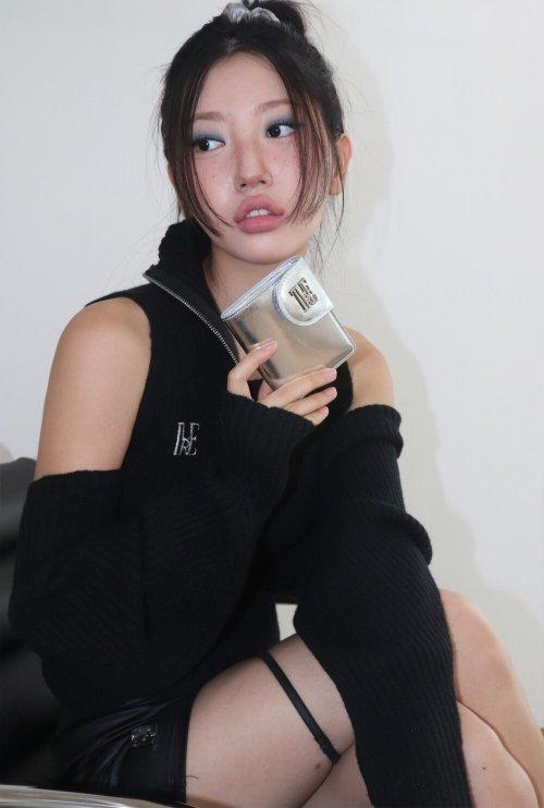 소가죽 스냅 토이 월렛 실버