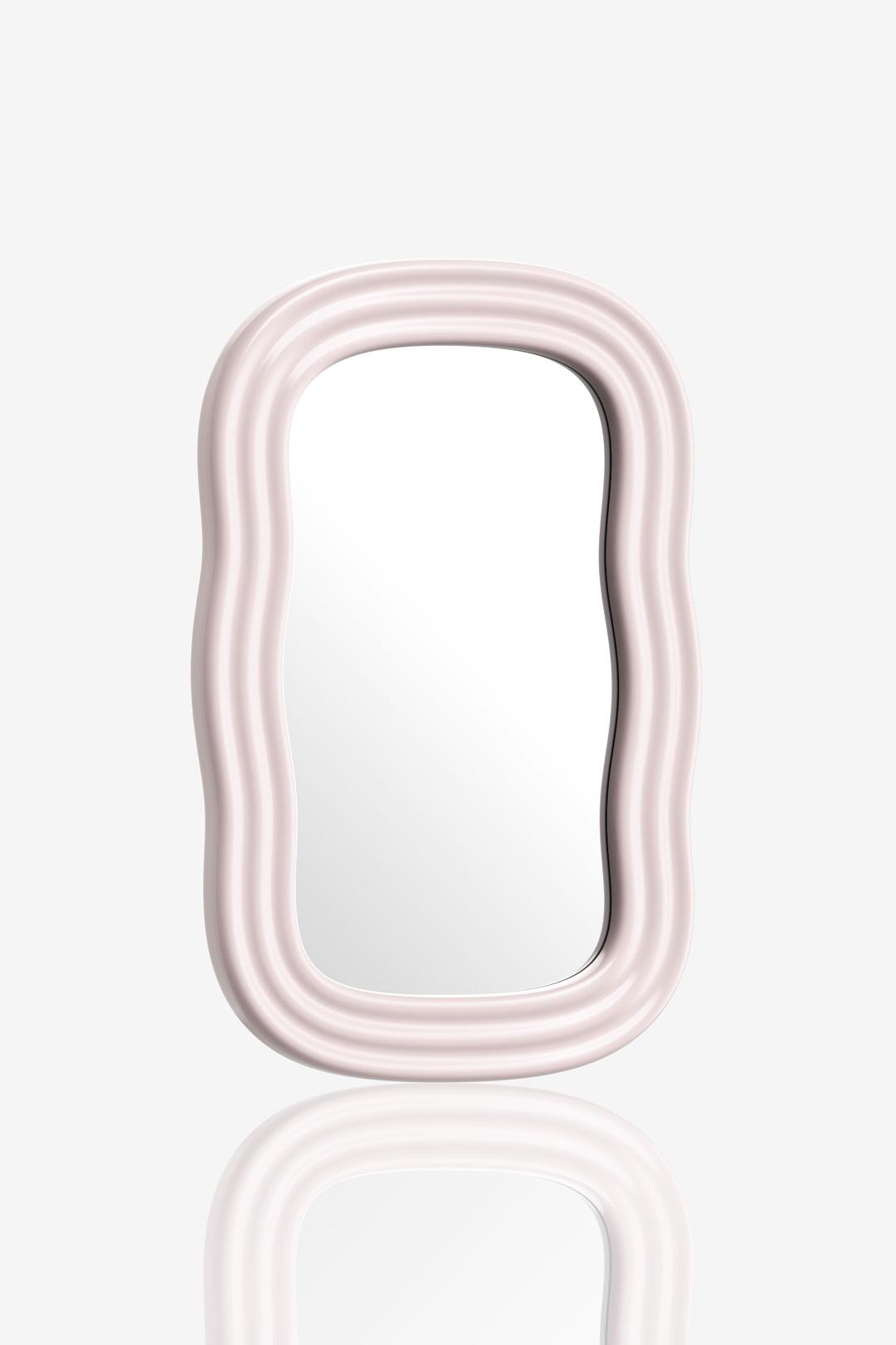 Wave Mirror-Pastel Pink(Small)