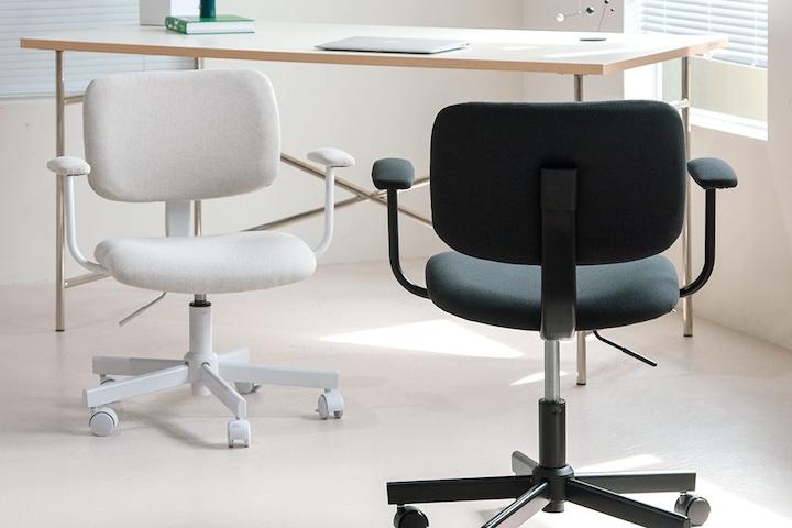 발루아 워킹체어 패브릭 사무실 컴퓨터 책상 공부 의자 2color