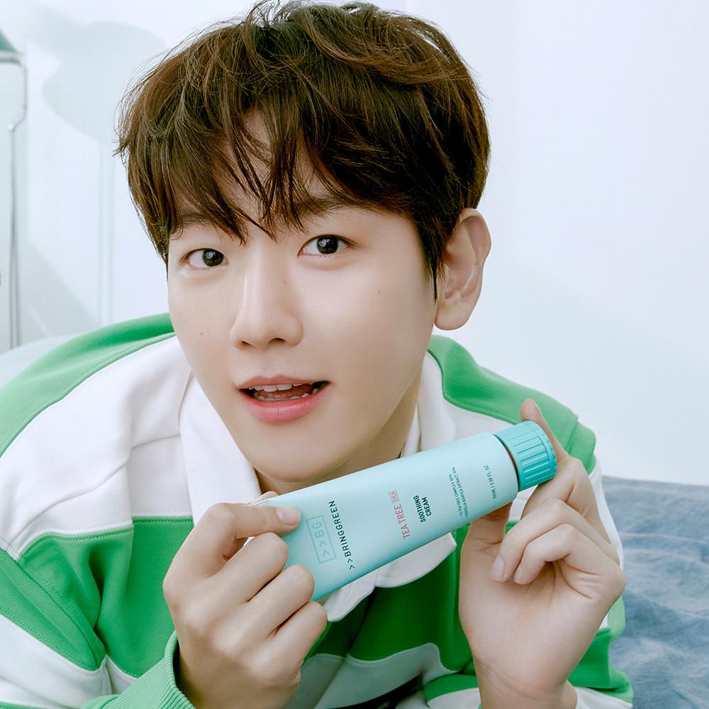브링그린 티트리 시카 수딩 크림 플러스 더블증정기획 100ml+100ml+미니순면타월