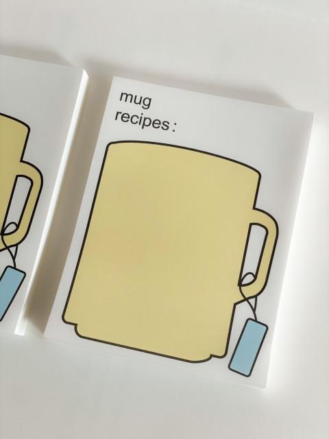 mug recipes memo pad / 떡메모지