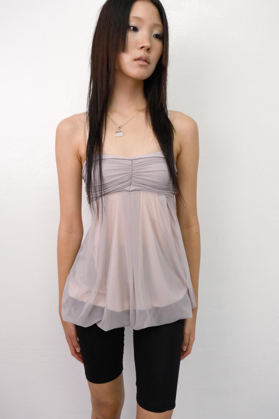 Mesh Fluff Mini Top *Lilac Blush