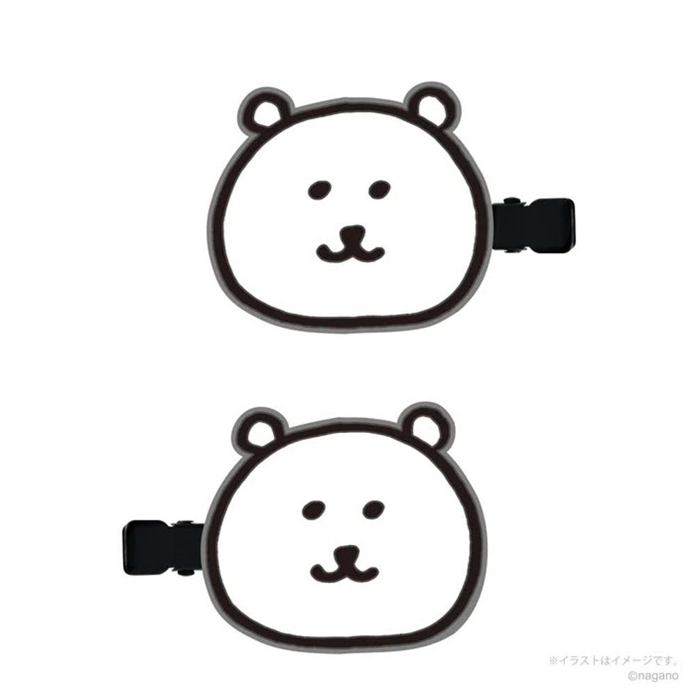 나가노 농담곰 페이스 헤어클립