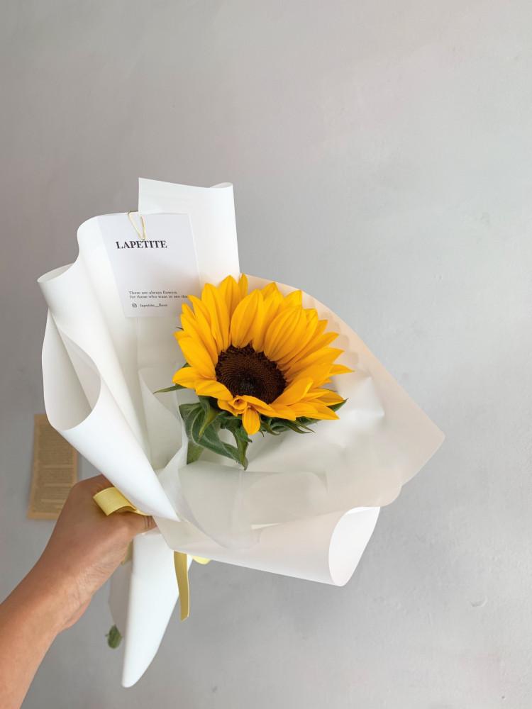 생화 해바라기 꽃다발 강북 미아동꽃집 라프티플레르