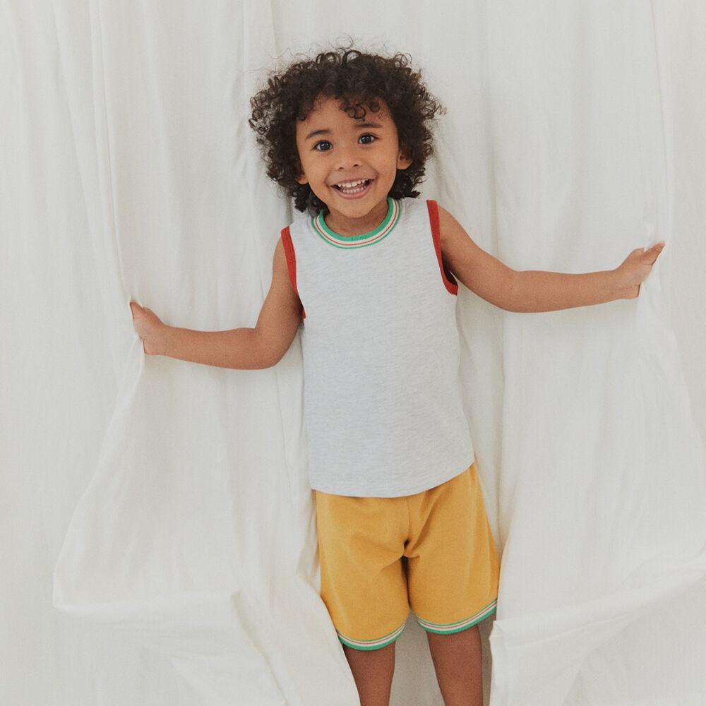 두두앤솜 썸머 슈가 민소매 셋업 - 멜란옐로우