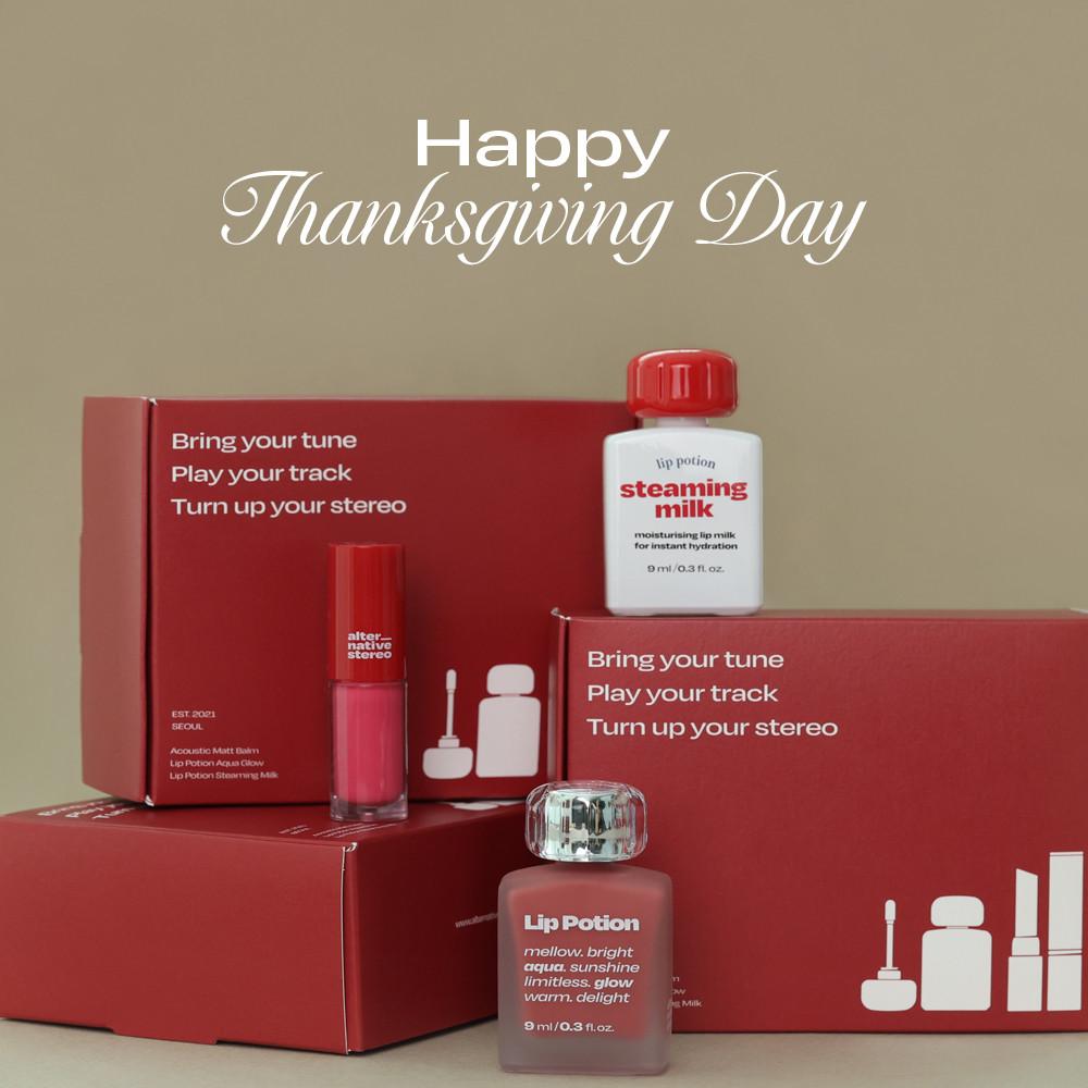 [추석 기획]얼터너티브스테레오 립 포션 스티밍 밀크 &  립 포션 아쿠아 글로우 9 Colors 2종 SET