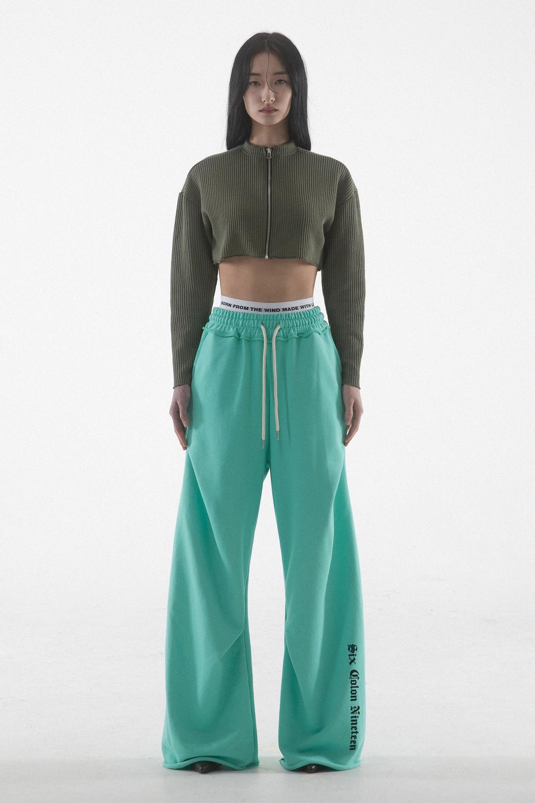 SIX COLON NINETEEN GEOMETRY PANTS - T BLUE