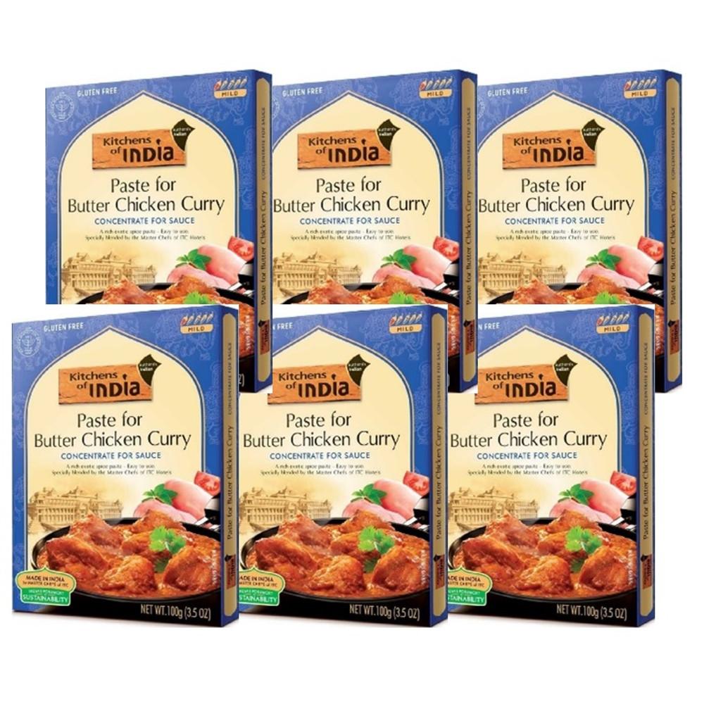 키친오브인디아 인도 버터치킨 커리 100g x 6개 카레재료 모음