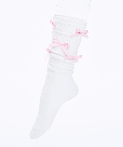 ribbon socks_PINK