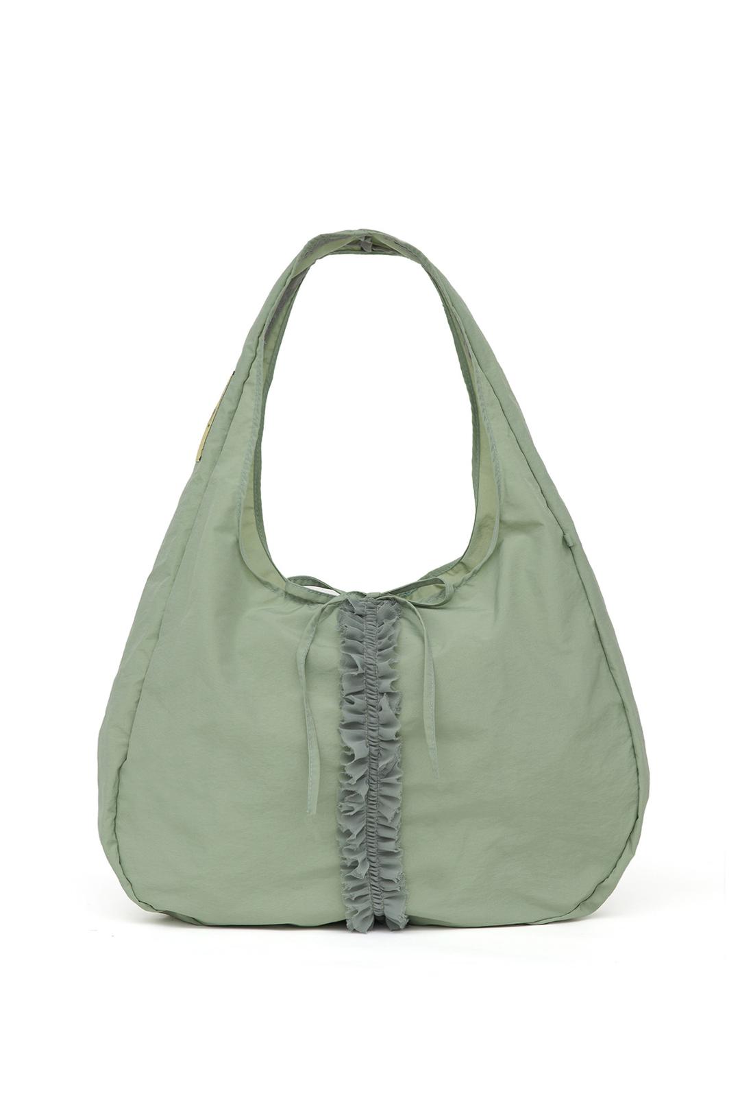 5/26 예약배송 [X MA JOURNÉE] frill hobo bag (basil)