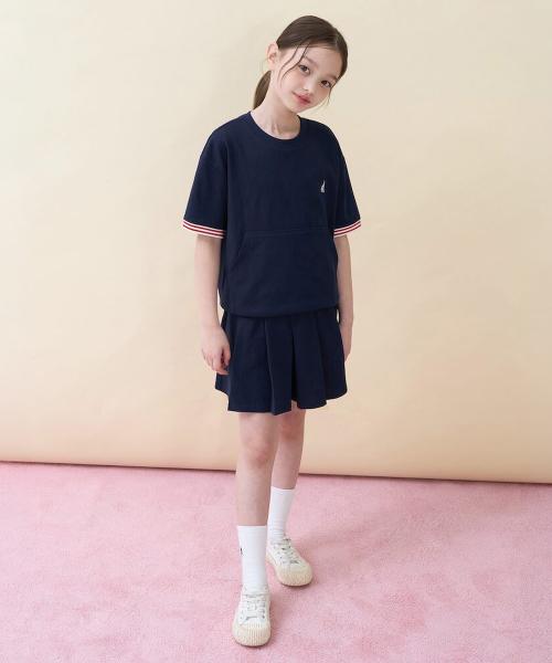 여아 포켓 포인트 피케 상하 세트 - 네이비 (BI6342G05R)