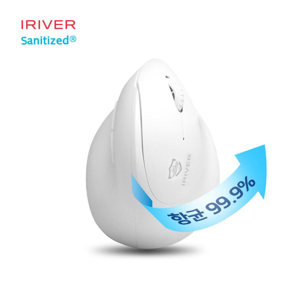 아이리버 항균 Medic-EM3 컴팩트 무소음 무선 블루투스 버티컬 마우스 화이트(행사중)