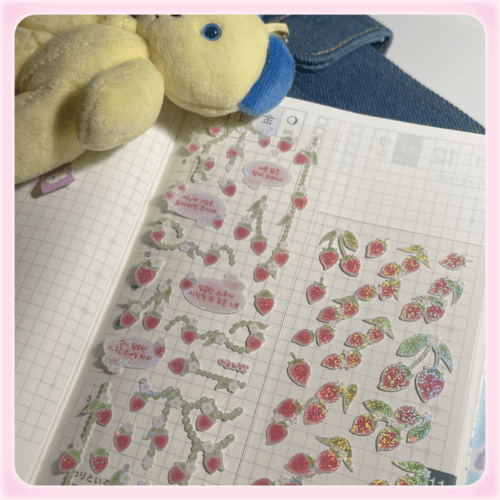 [cherish.203] 딸기농장 씰스티커