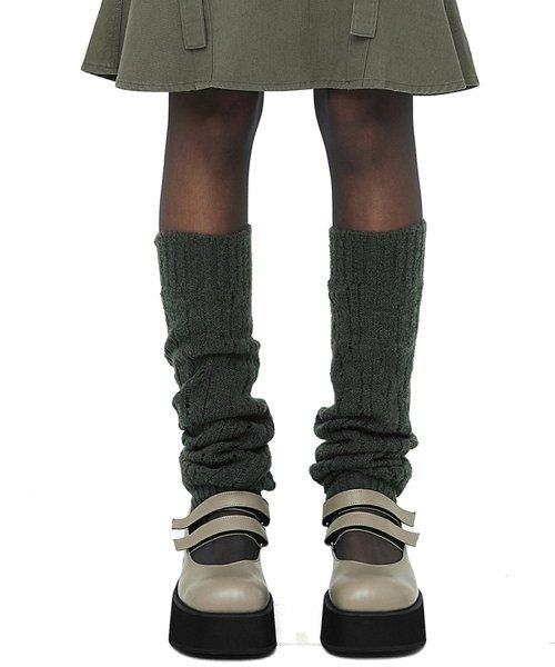 ERRATIC SCOTCH LEG WARMER / KHAKI