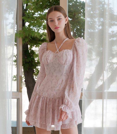 Halterneck Swim Dress PINK