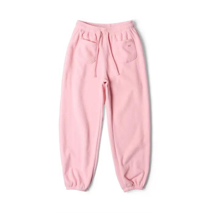 Fleece Pocket Jogger Pants Pink