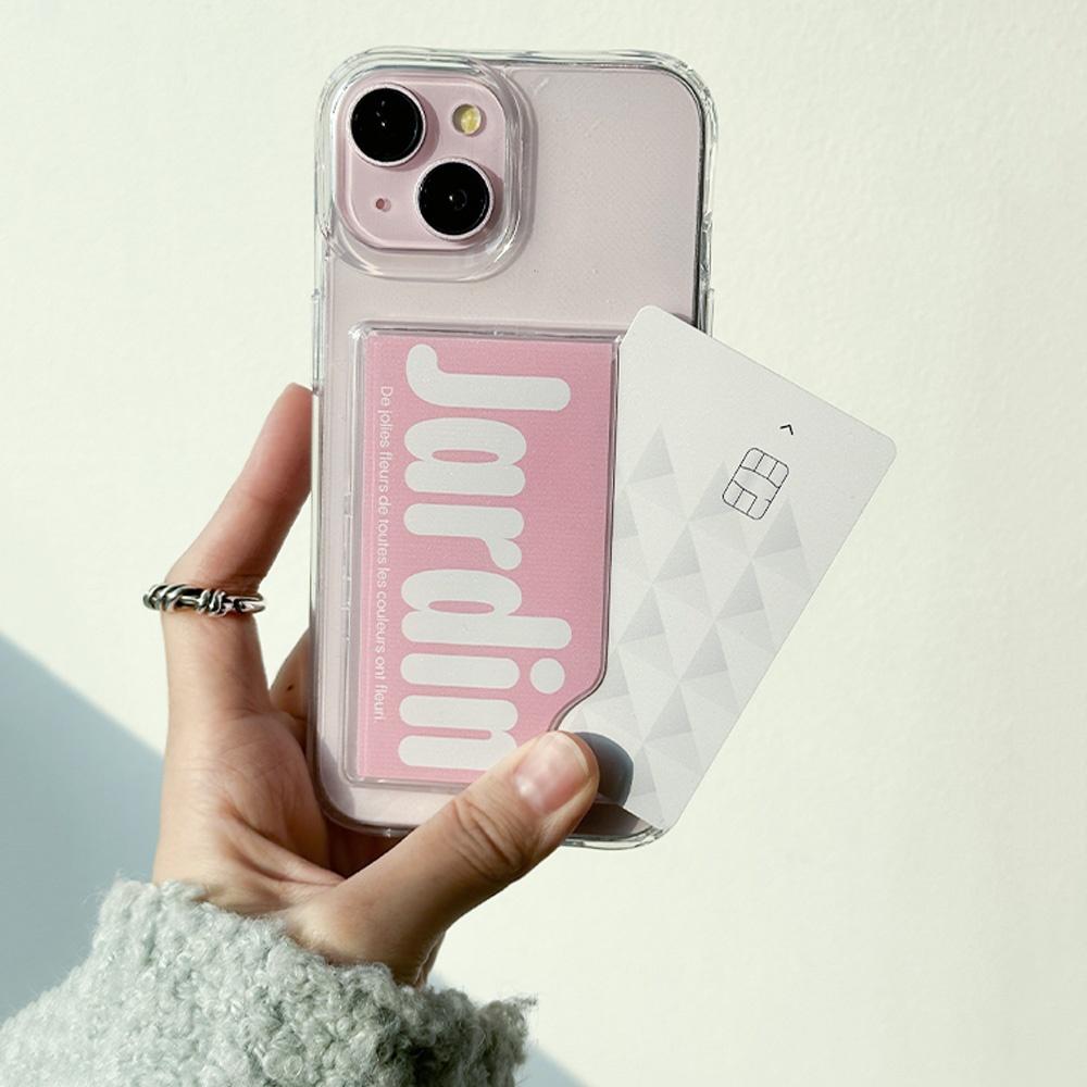 [3TYPE] 아이폰/갤럭시 Jardin 카드 수납 젤하드케이스