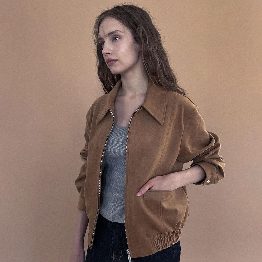 [23 FALL][SALT Label] CLASSIC SUEDE BLOUSON_CAMEL