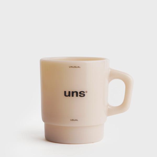 언스 캐주얼 로고 밀크글라스 8.7온즈 머그 라떼