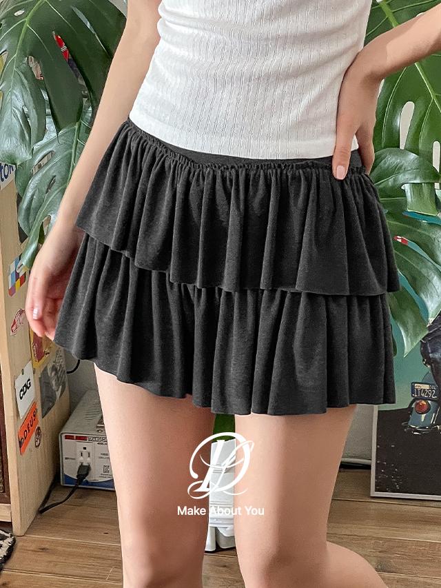 당당걸 [MADE] 빅사이즈 S-4XL 팅키 속바지 내장 캉캉 프릴 미니 스커트 팬츠 치마바지 워터밤 흠뻑쇼