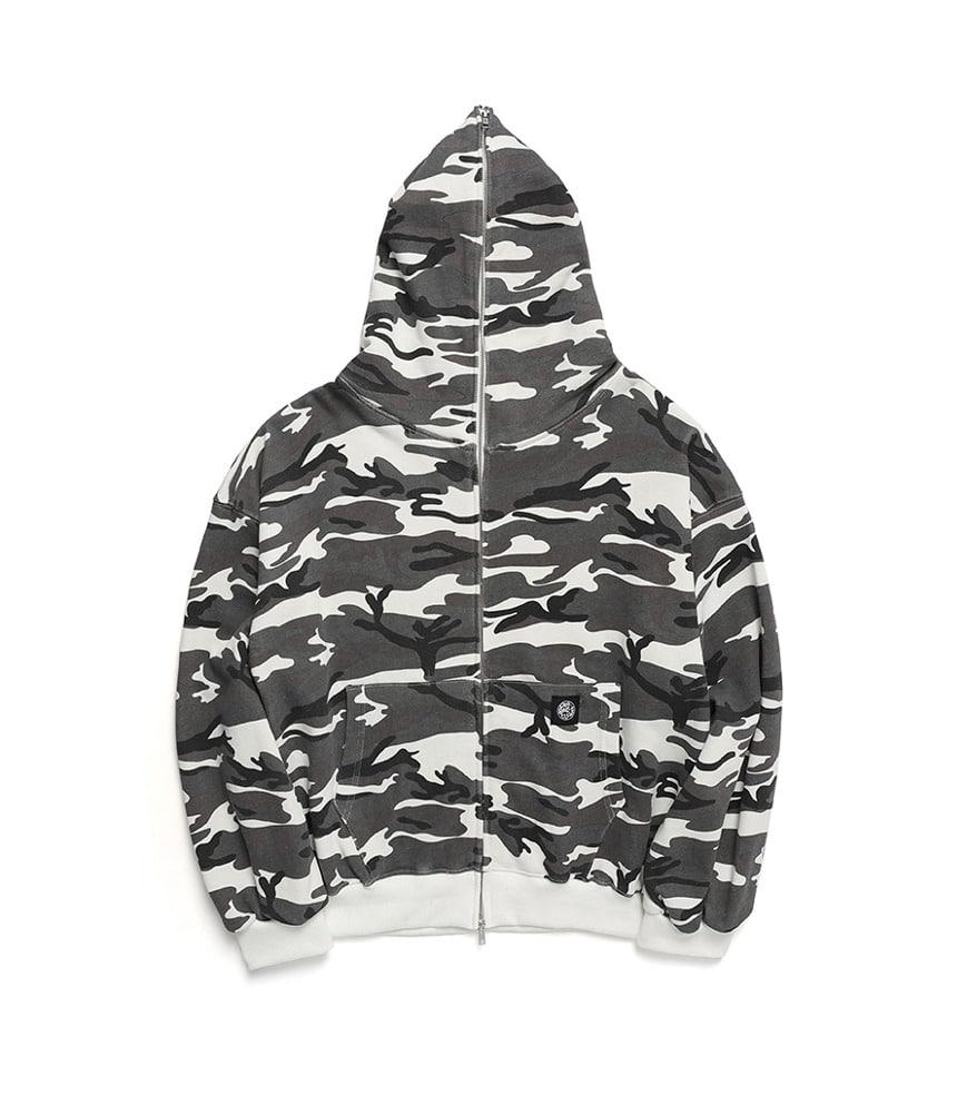 ODBC CAMO TUWAY HOOD ZIPUP WHITE