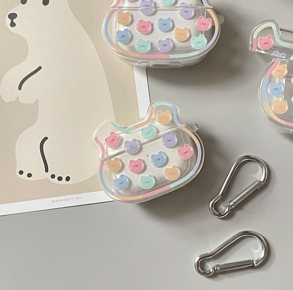 팝팝 베어 에어팟 젤리 케이스 3세대