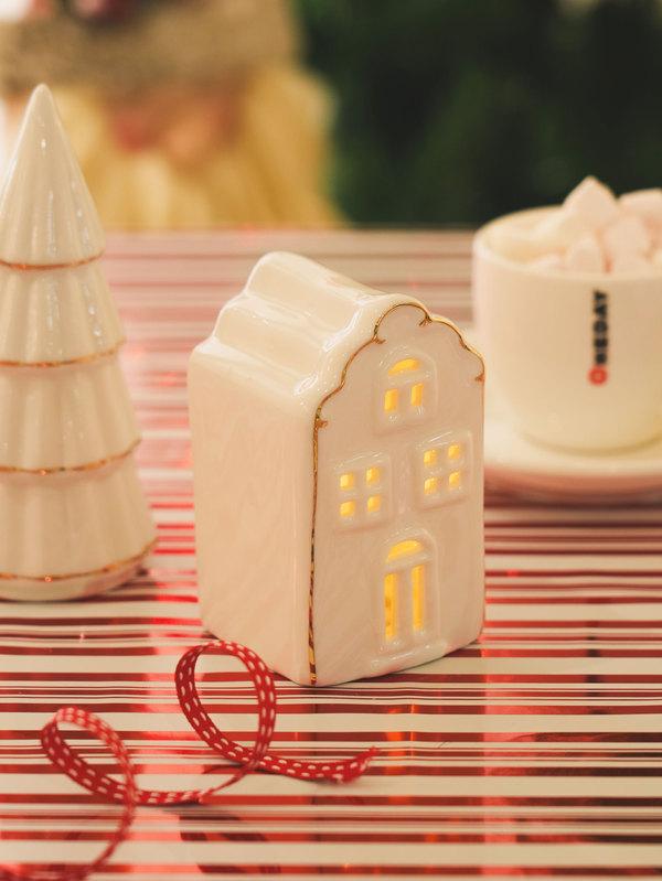 크리스마스 LED 도기 장식