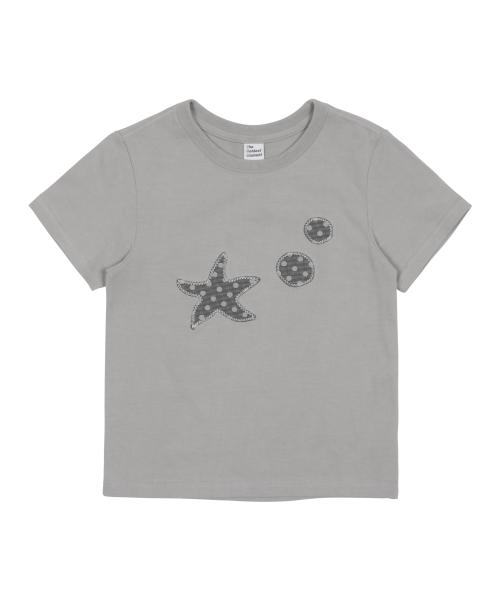 (w) starfish dot patch T (grey)