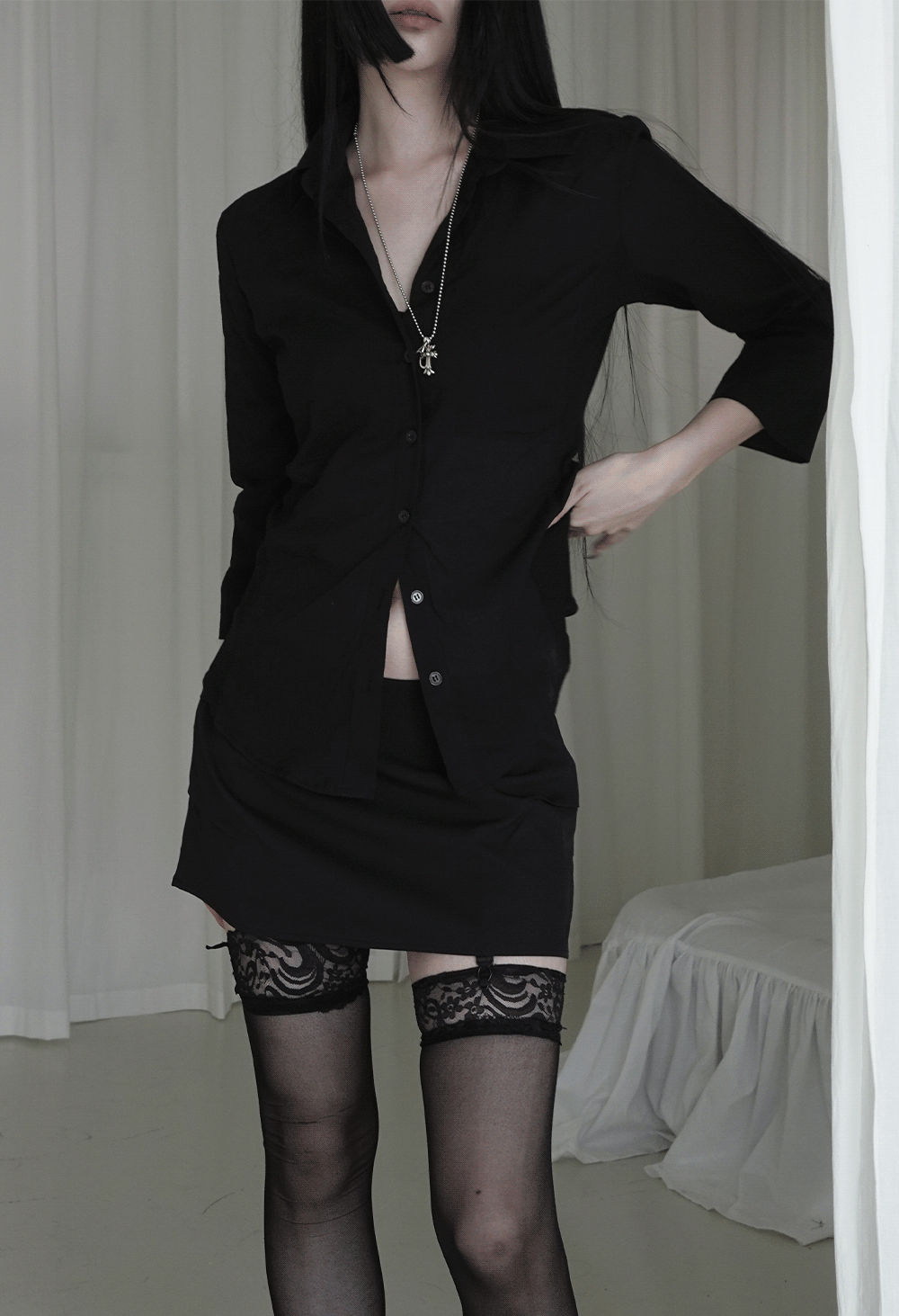 어반유니크 chic french shirt