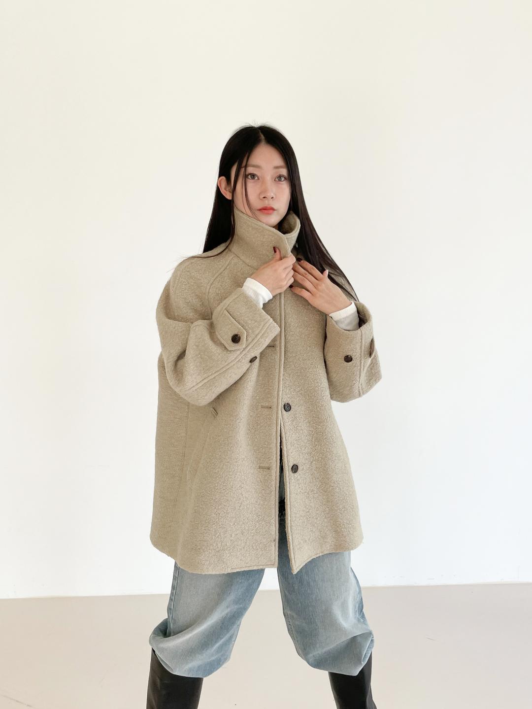 *재진행 BOUCLE HALF COAT (2COLOR)