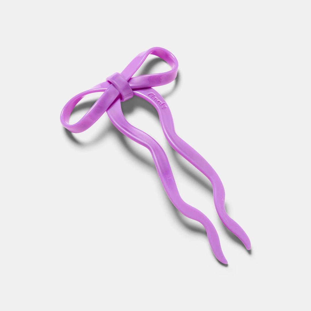 Bow Hairpin in Large Orchid