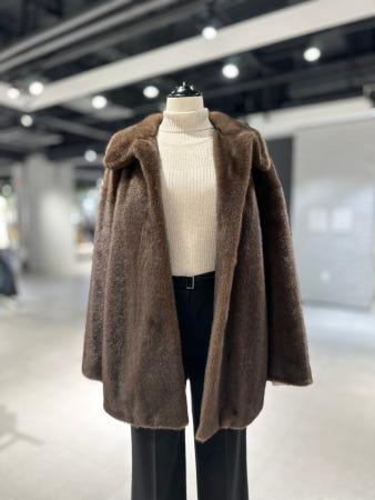 이런 상품 어때요? 온앤온 밍크 페이크 하이넥 에코퍼 모피코트 NJF4WJC170