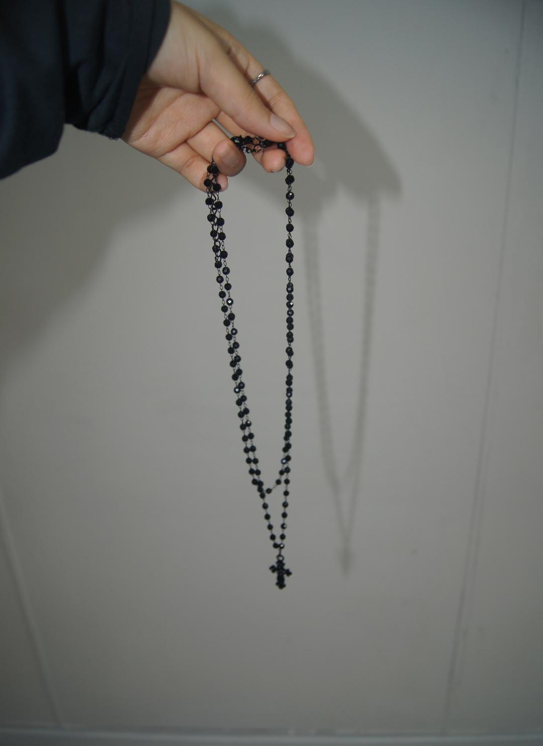 이이알하우스 Cross double necklace