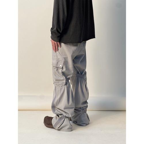 Strap cargo pants ver2 grey