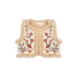 Libra 양면 인조 모피 조끼 크림