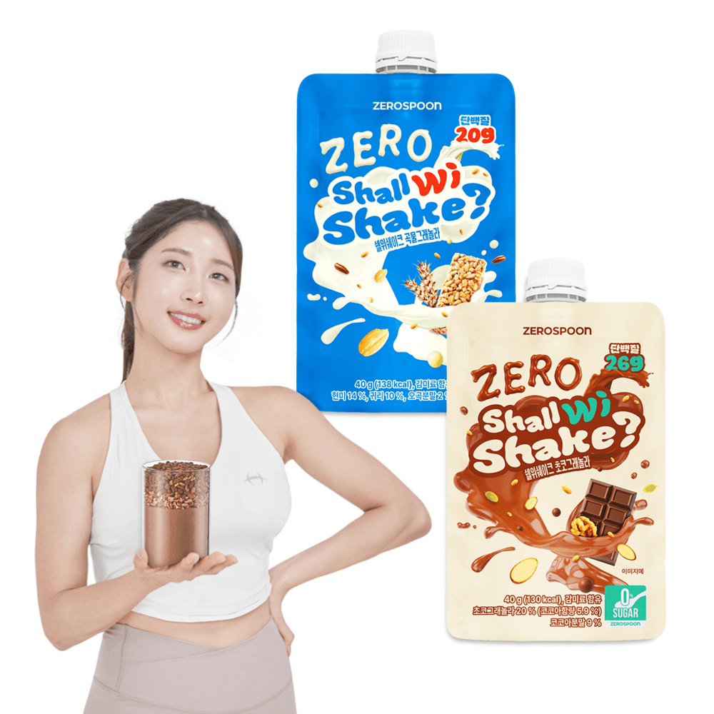 [혼합] 쉘위쉐이크 무설탕 단백질 쉐이크 파우치