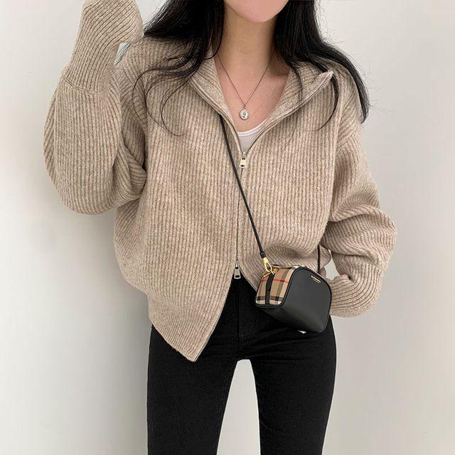 [울함유/퀄보장]후끈 투웨이 울 니트집업 jp1037