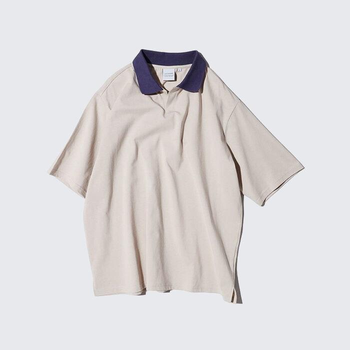 투톤 오픈 카라티 아이보리