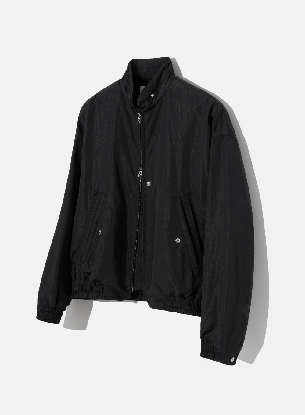 Santee Nylon oversized Blouson MA-1 Jacket - Pirate Black