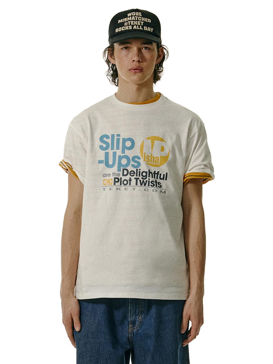 Slip Ups Tee White
