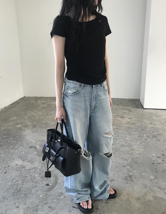 Sheer link tee