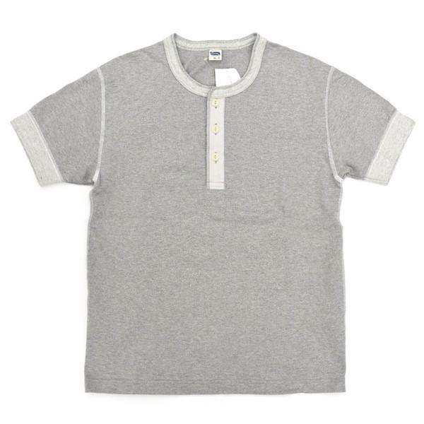 [ PCT2-S ] Henley Neck T Shirts [Gray]