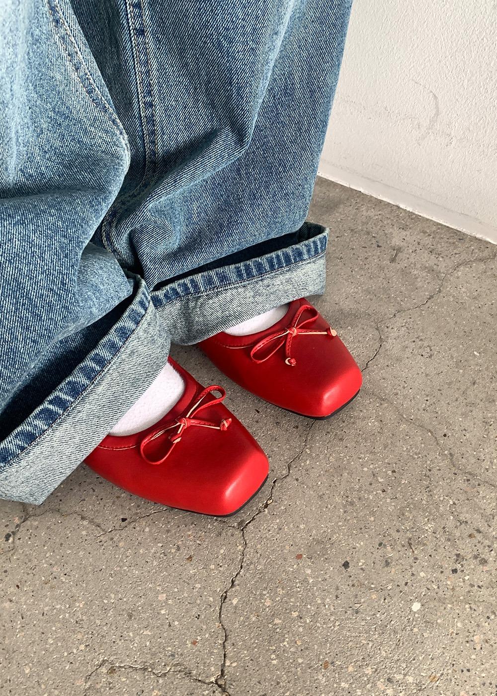 릿킴 SOFT RIBBON FLAT SHOES